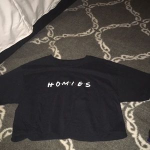 homies short sleeve crop